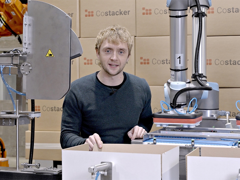 Dozen vullen en stapelen kan snel en efficiënt dankzij een geautomatiseerde verpakkingslijn 2