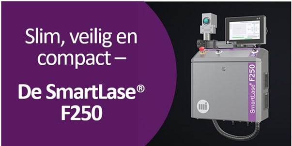 Markem-Imaje introduceert de SmartLase F250: compacte fiberlaser printer, klaar voor Industry 4.0 1