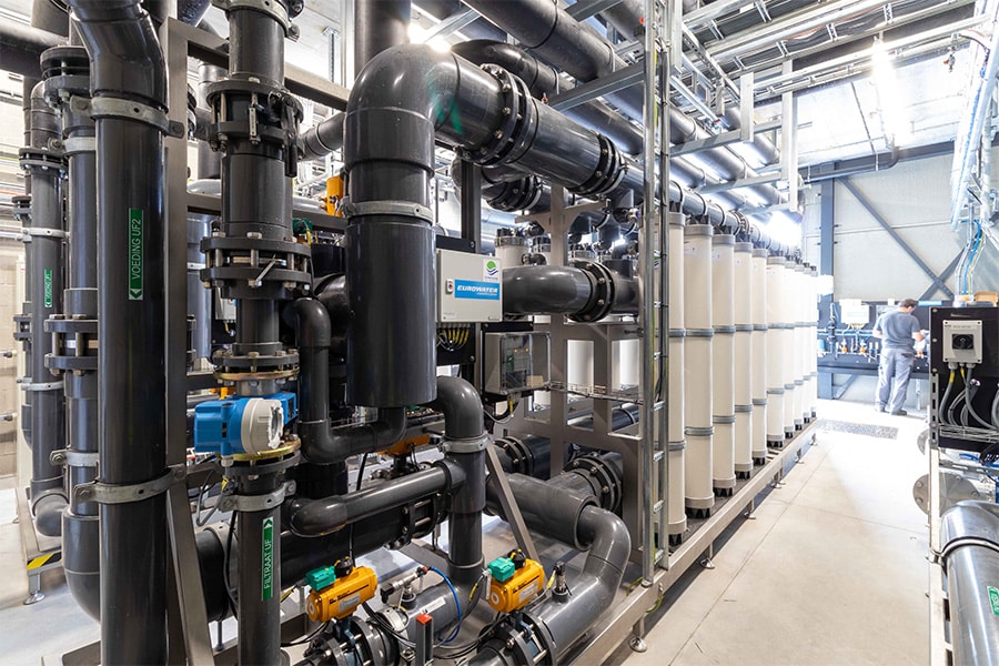 Complete waterhergebruikinstallatie voor Belgische specialist in plantaardige zuivelproducten 1
