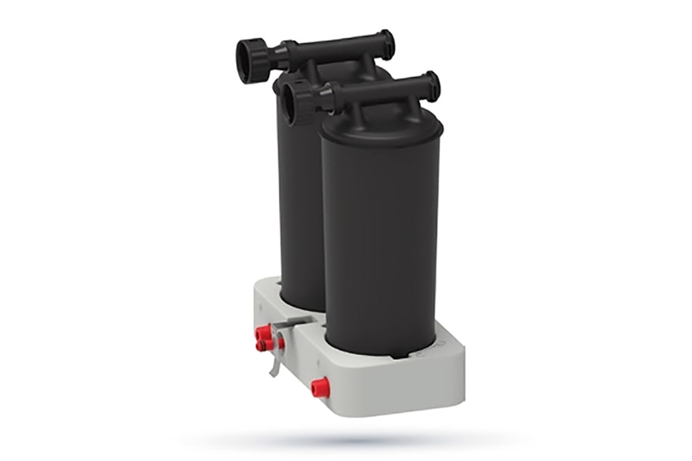 Qwik-Pure olie-waterafscheider met gesloten, ergonomisch cartridgesysteem 3