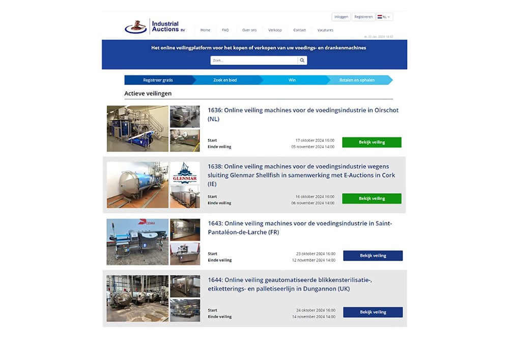 Vijf redenen om machines voor de voedingsindustrie te kopen op een online veiling 1