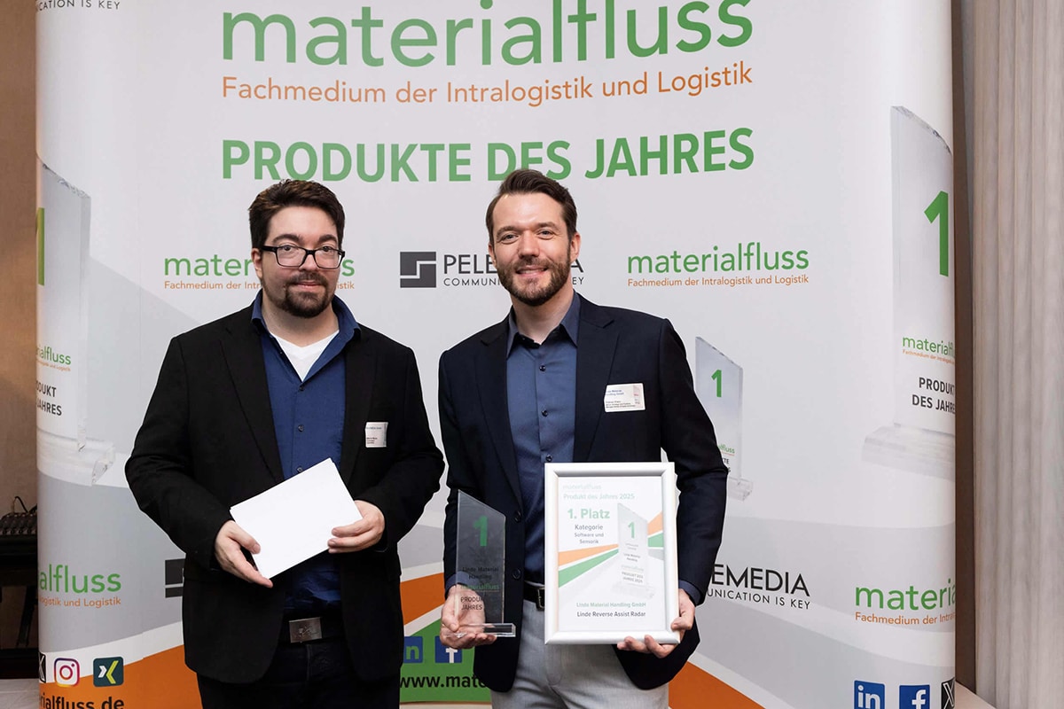 Linde Reverse Assist Radar wint materialfluss award 10